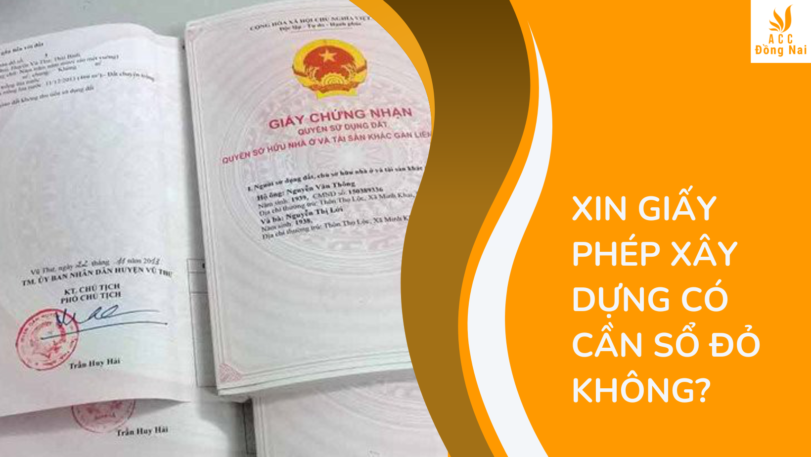 Xin giấy phép xây dựng có cần sổ đỏ không?