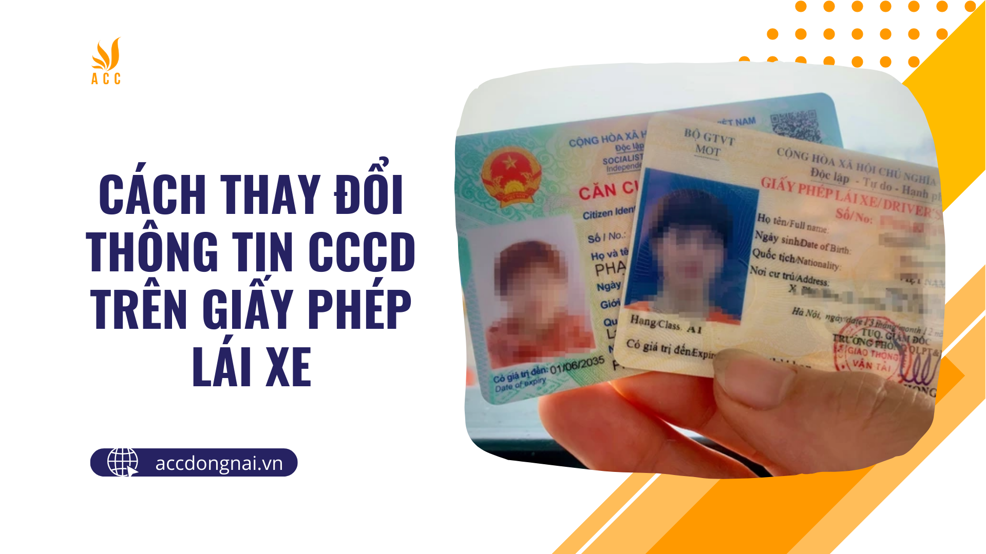 Cách thay đổi thông tin CCCD trên giấy phép lái xe