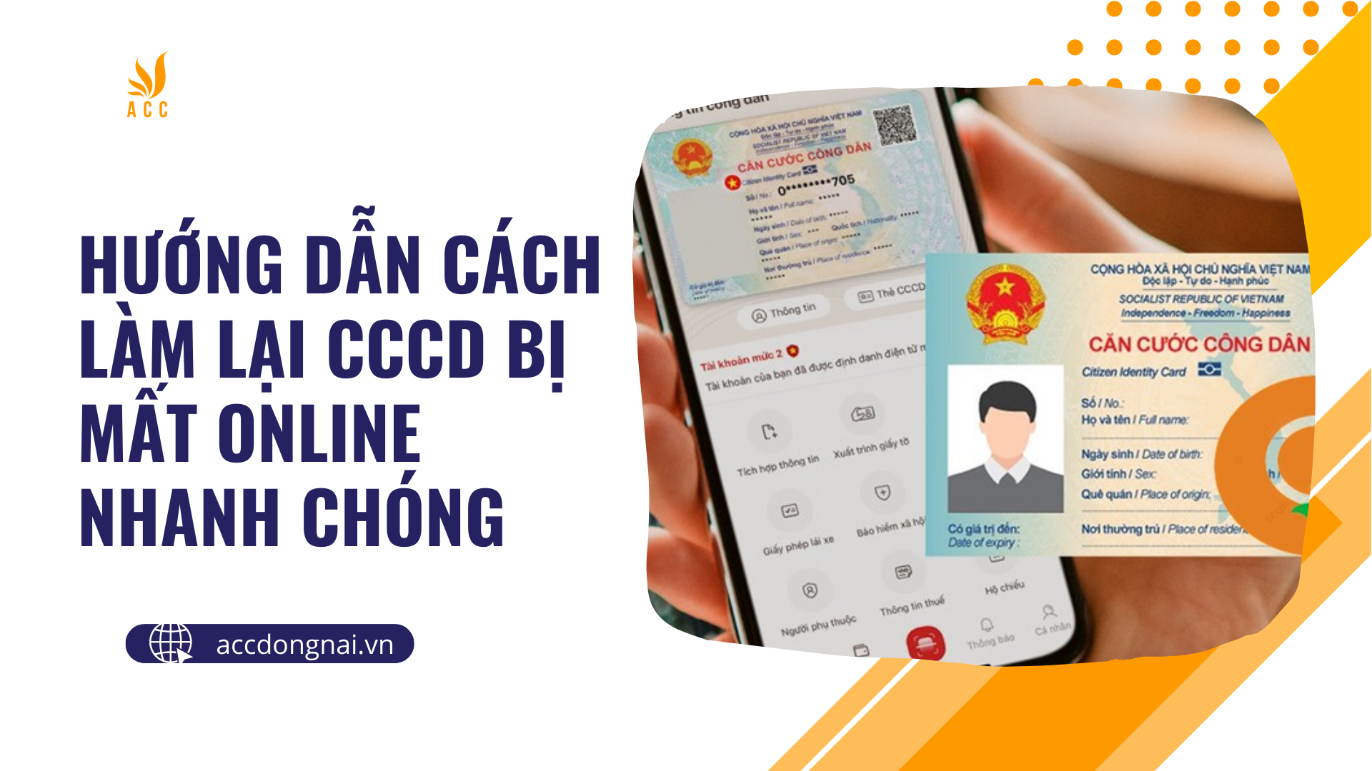 Hướng dẫn cách làm lại CCCD bị mất online nhanh chóng