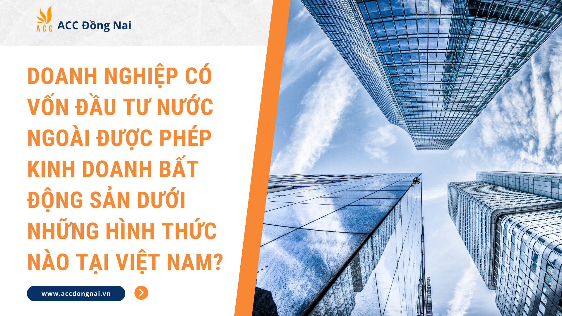 Doanh nghiệp có vốn đầu tư nước ngoài được phép kinh doanh bất động sản dưới những hình thức nào tại Việt Nam?