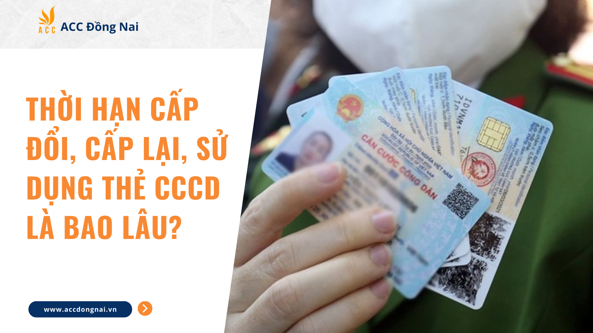 Thời hạn cấp đổi, cấp lại, sử dụng thẻ CCCD là bao lâu?