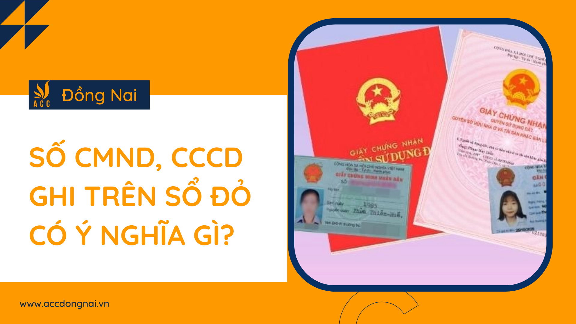 Số CMND, CCCD ghi trên sổ đỏ có ý nghĩa gì?