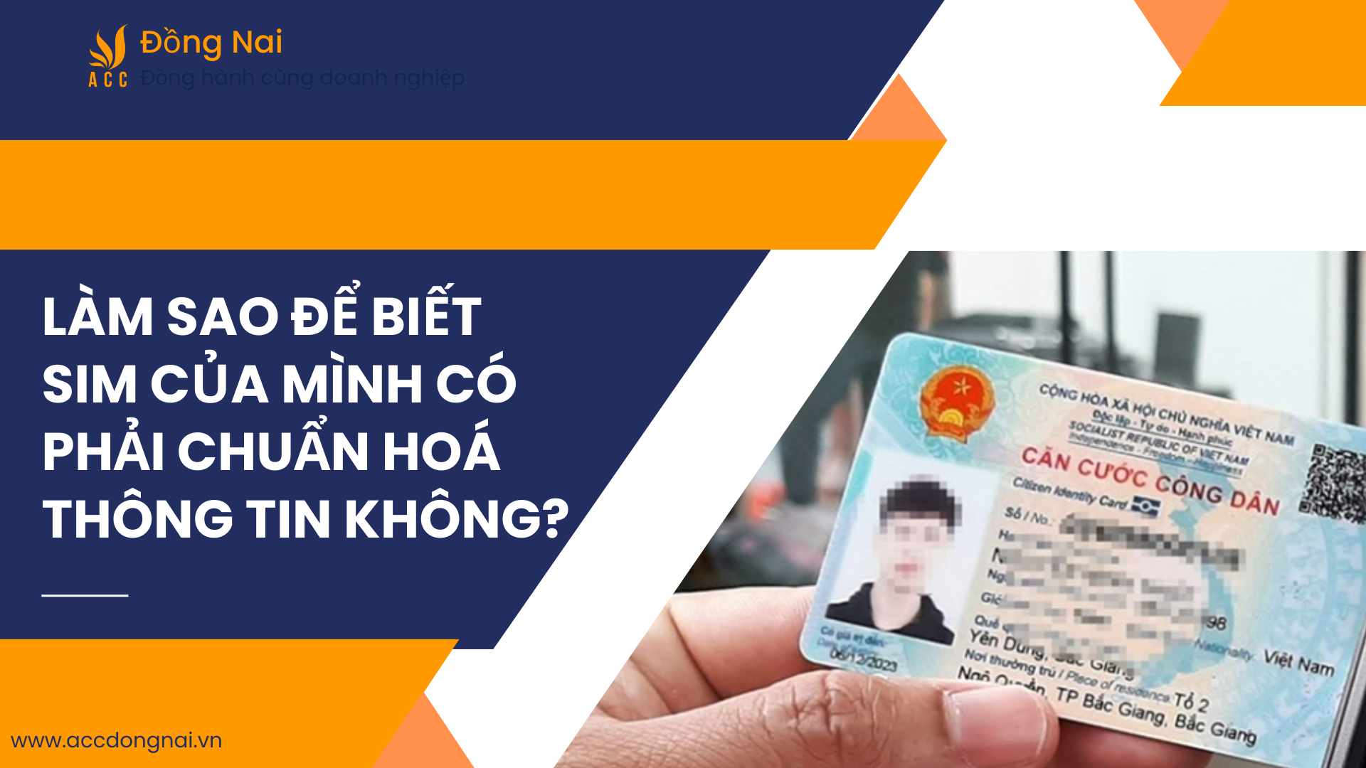 Làm sao để biết SIM của mình có phải chuẩn hoá thông tin không?