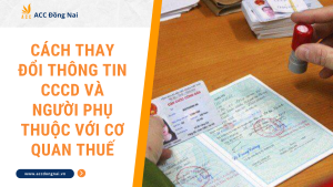 Cách thay đổi thông tin CCCD và người phụ thuộc với cơ quan thuế