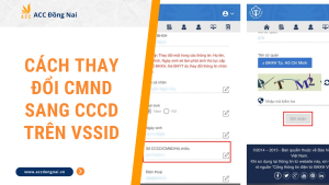 Cách thay đổi CMND sang CCCD trên VSSID