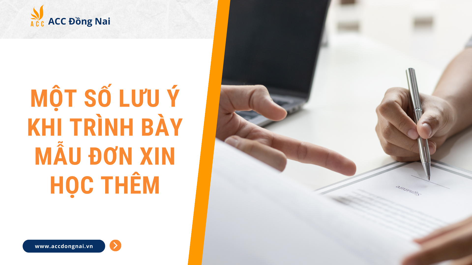 Một số lưu ý khi trình bày mẫu đơn xin học thêm