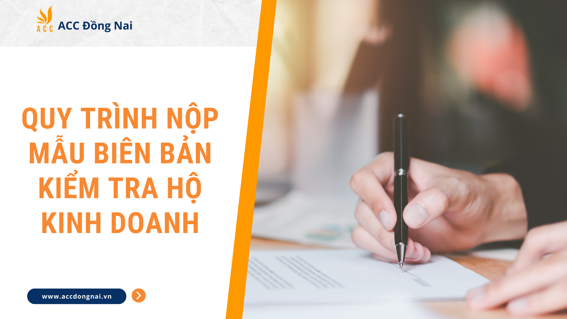 Quy trình nộp mẫu biên bản kiểm tra hộ kinh doanh