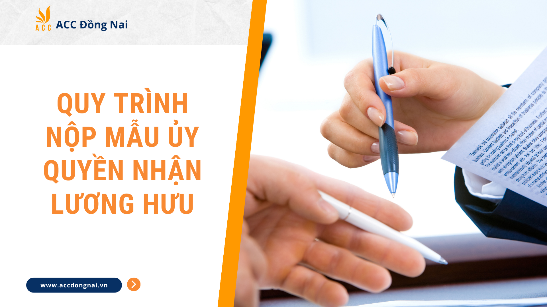 Quy trình nộp mẫu ủy quyền nhận lương hưu