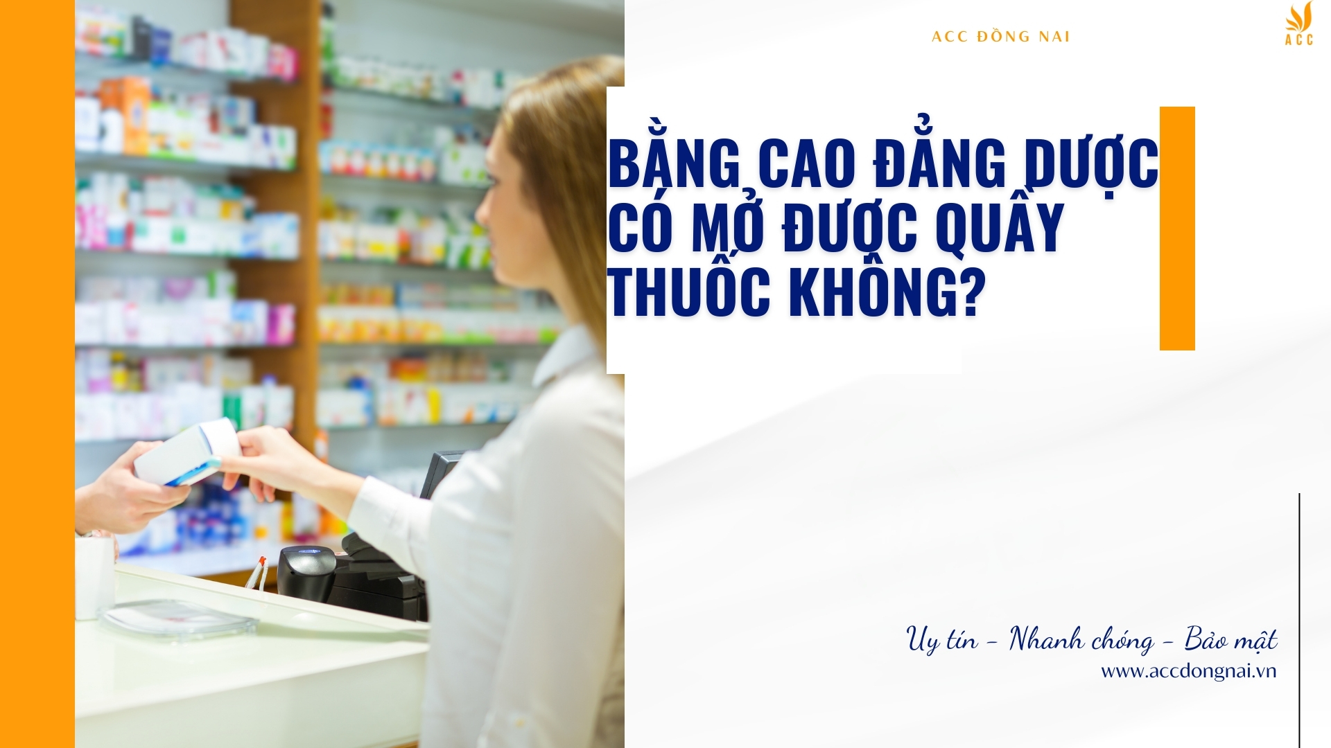 Bằng cao đẳng dược có mở được quầy thuốc không?