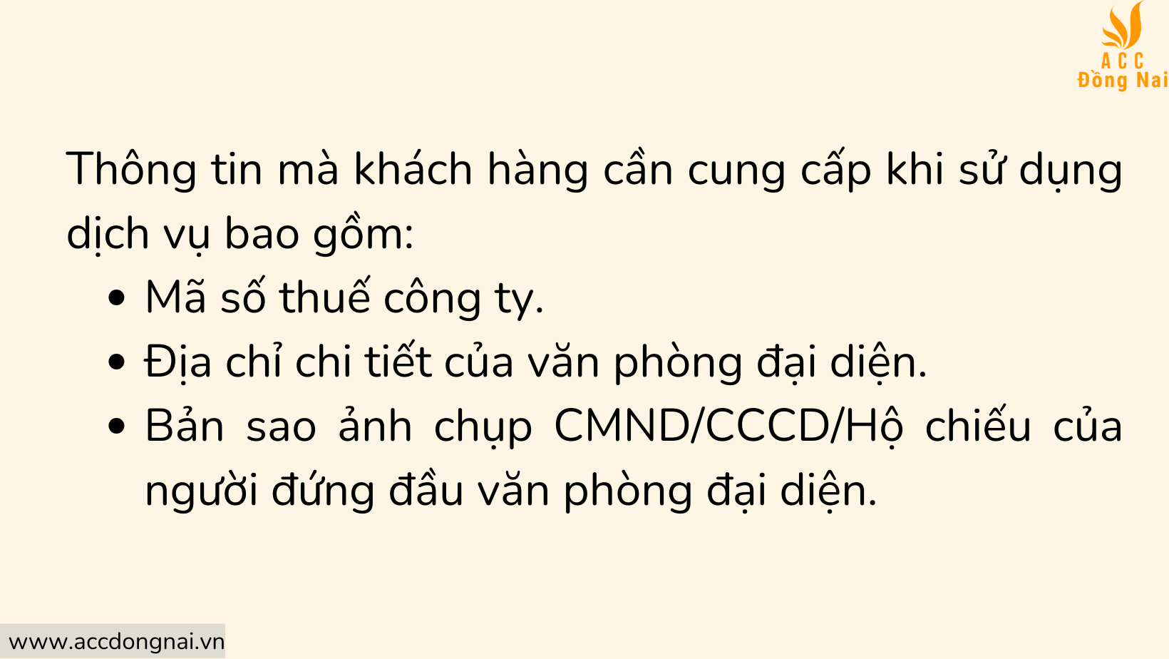 Các giấy tờ, chứng từ khách hàng cần cung cấp