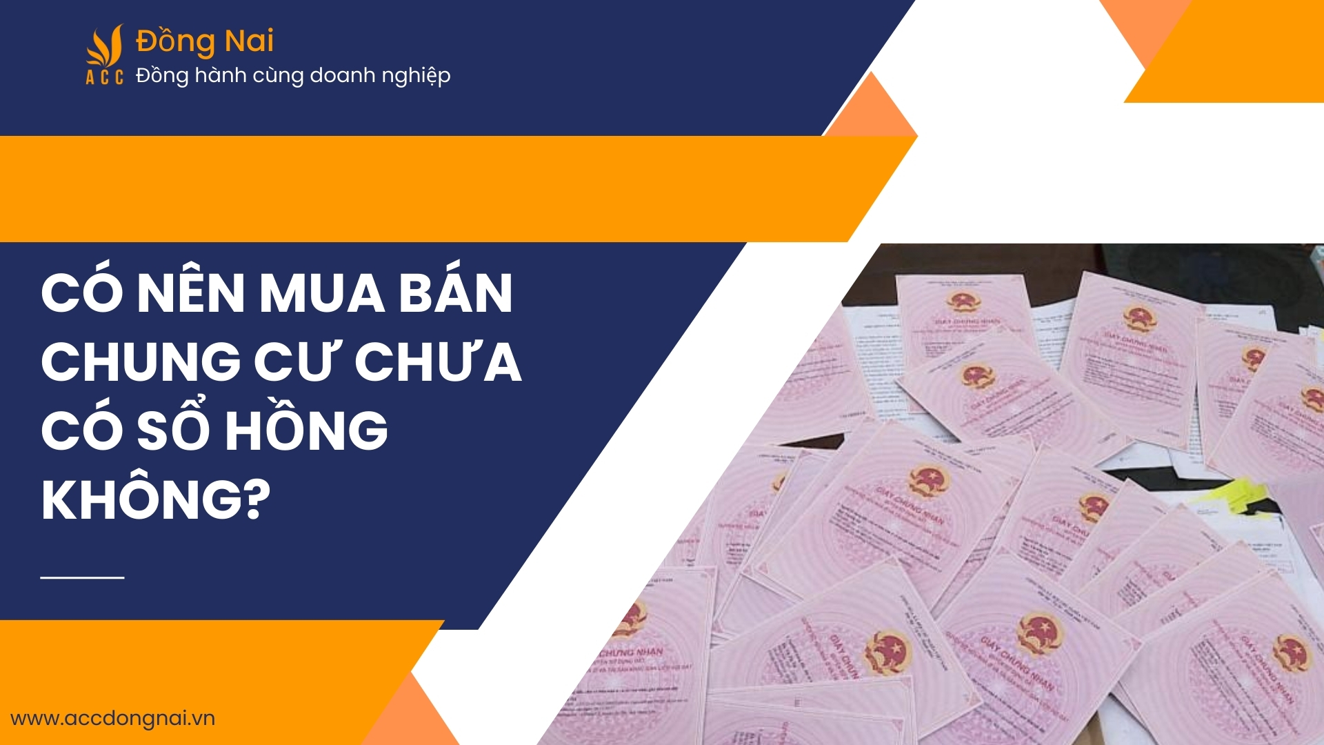 Có nên mua bán chung cư chưa có sổ hồng không?