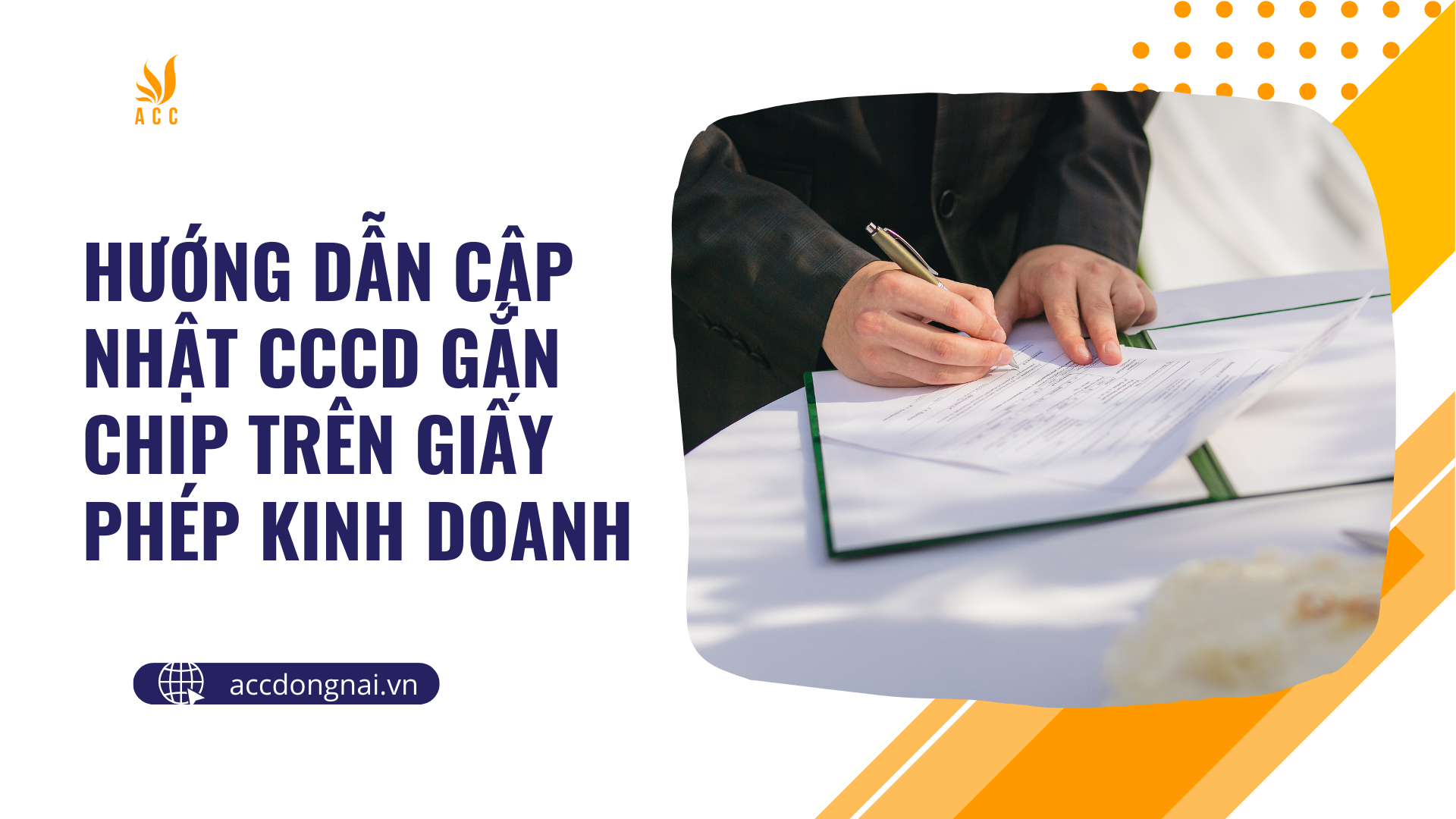 Hướng dẫn cập nhật CCCD gắn chip trên giấy phép kinh doanh