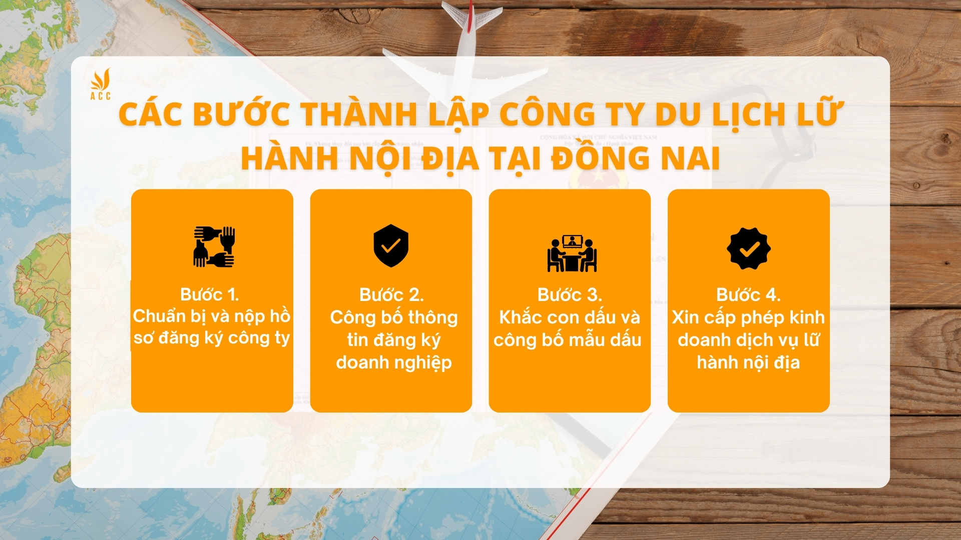 Các bước thành lập công ty du lịch lữ hành nội địa tại Đồng Nai