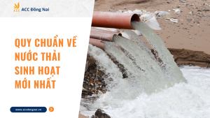 Quy chuẩn về nước thải sinh hoạt mới nhất