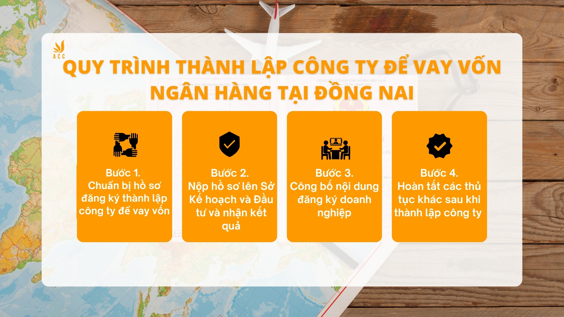 Quy trình thành lập công ty để vay vốn ngân hàng tại Đồng Nai