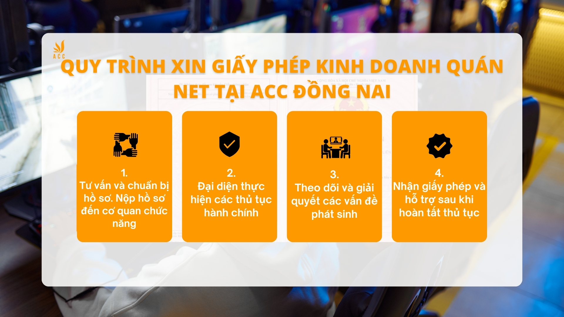 Quy trình xin giấy phép kinh doanh quán net tại ACC Đồng Nai