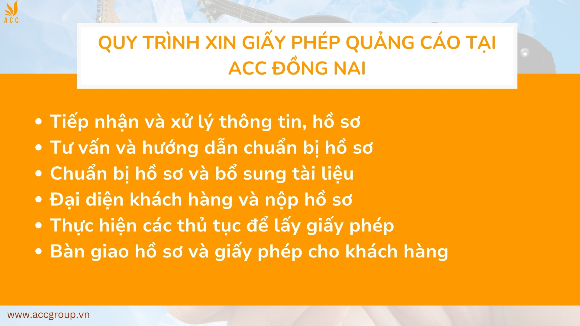 Quy trình xin giấy phép quảng cáo tại ACC Đồng Nai