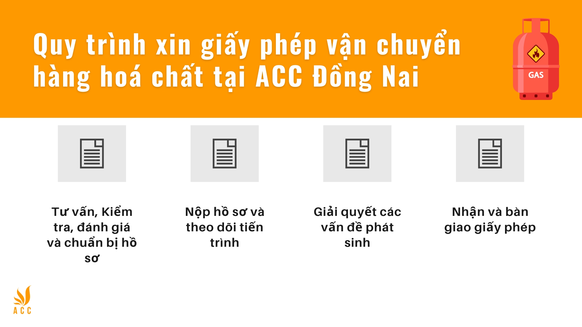 Quy trình xin giấy phép vận chuyển hàng hoá chất tại ACC Đồng Nai