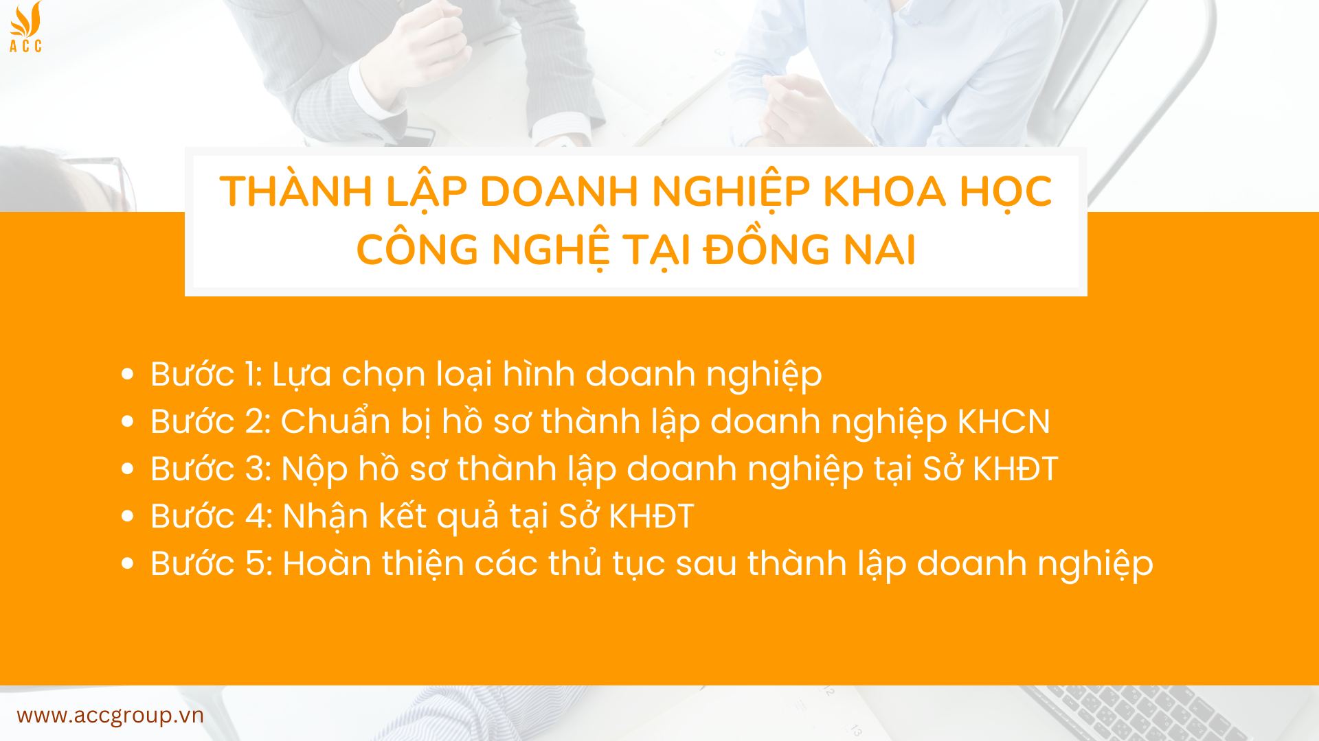 Thành lập doanh nghiệp khoa học công nghệ tại Đồng Nai