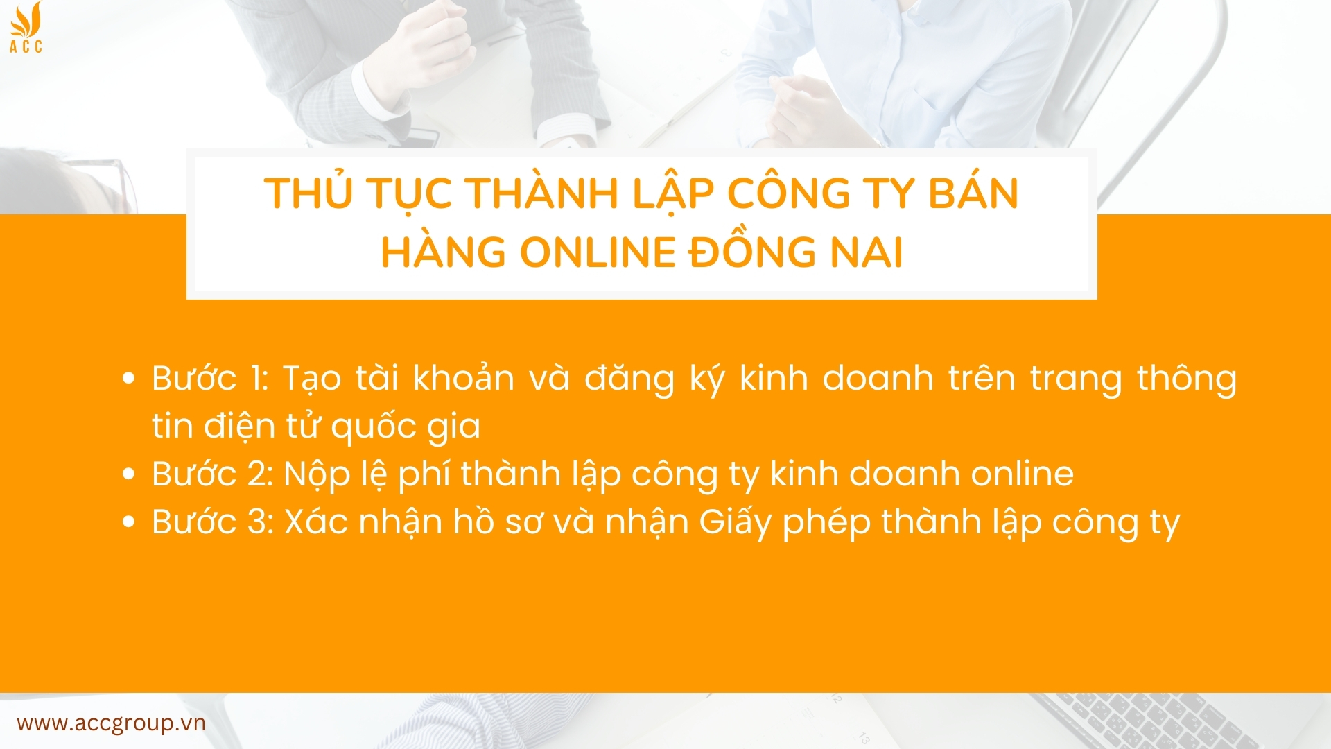 Thủ tục thành lập công ty bán hàng online Đồng Nai