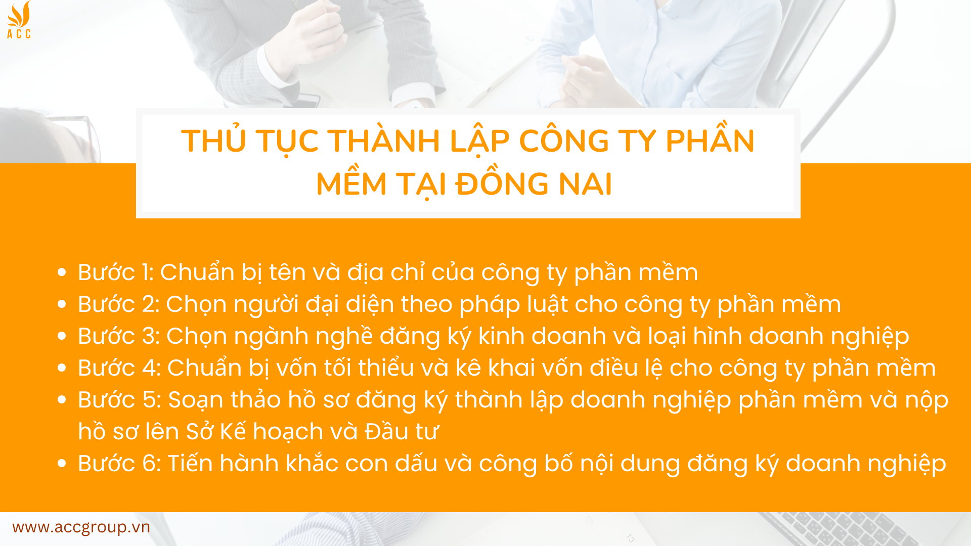 Thủ tục thành lập công ty phần mềm tại Đồng Nai 