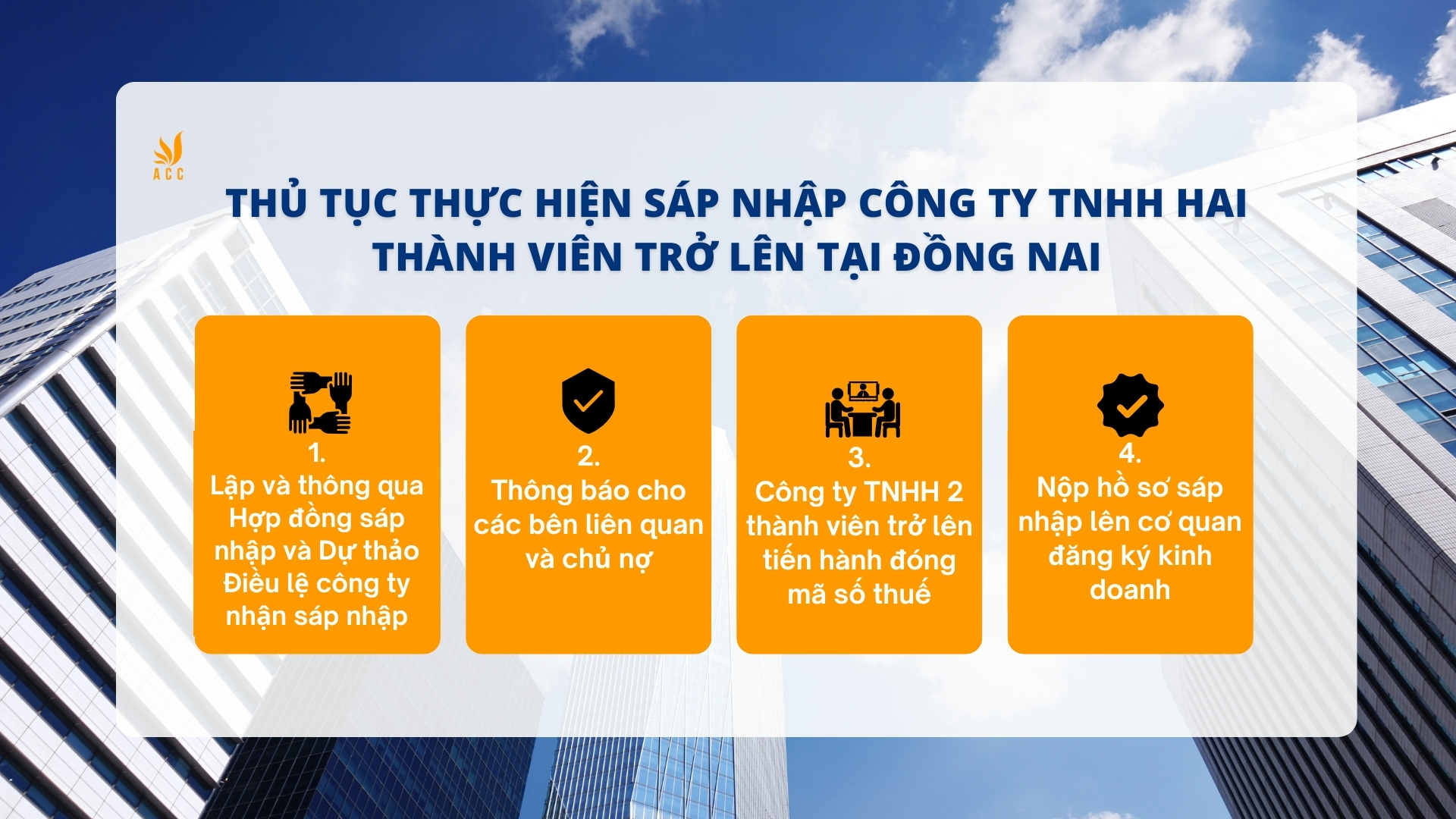 Thủ tục thực hiện sáp nhập Công ty TNHH hai thành viên trở lên tại Đồng Nai