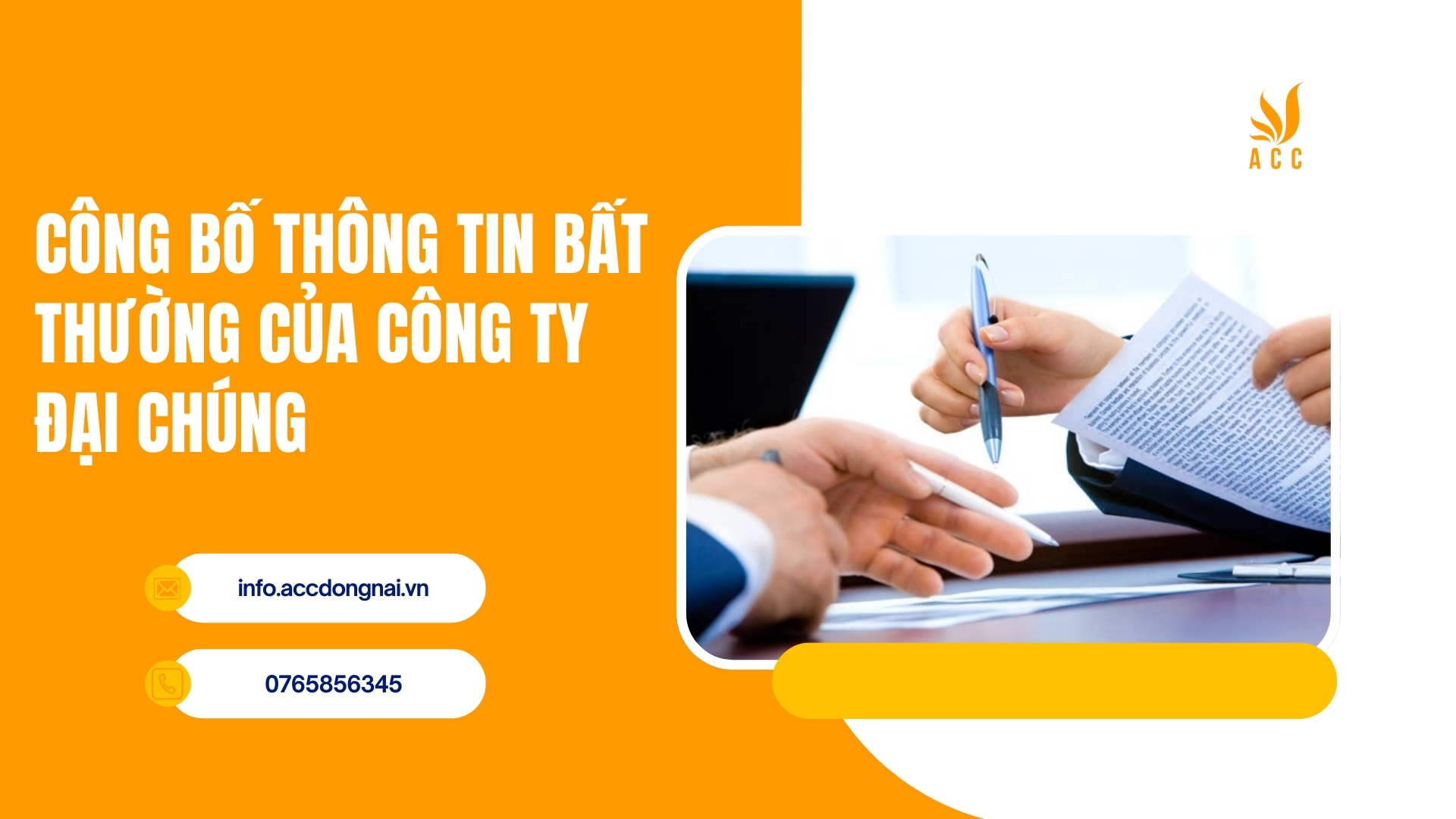 Công bố thông tin bất thường của công ty đại chúng