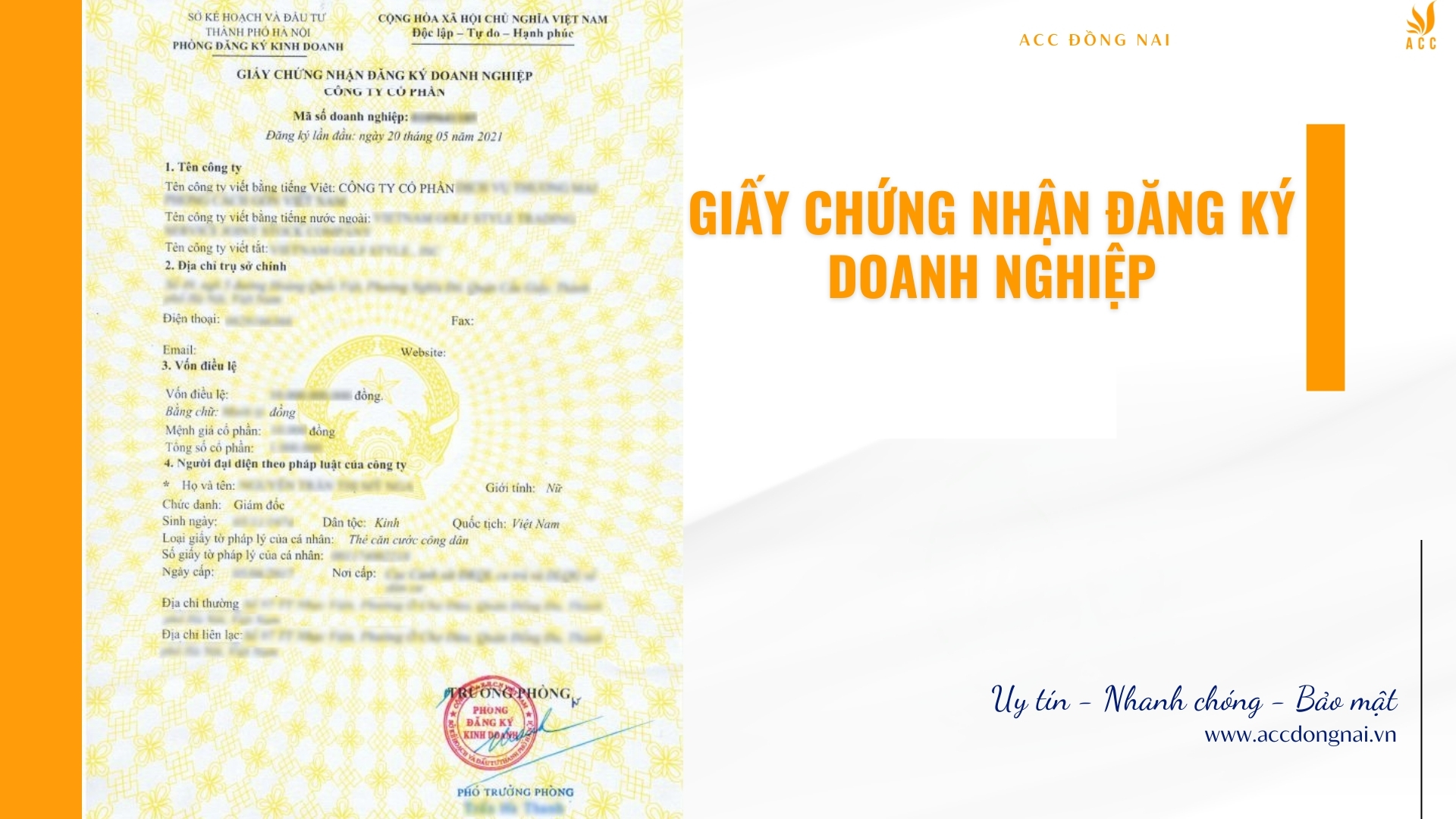 Giấy chứng nhận đăng ký doanh nghiệp