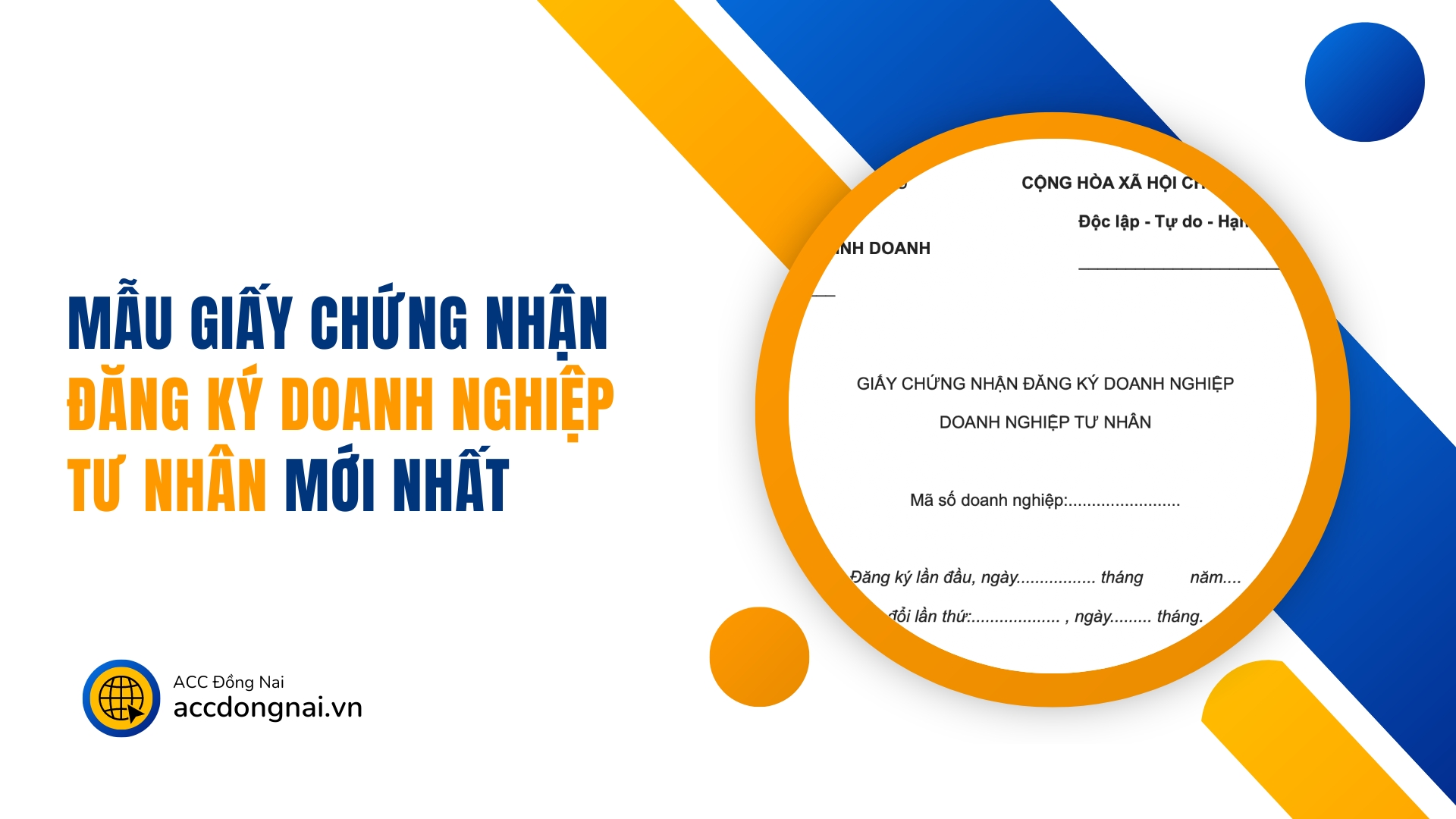 Mẫu giấy chứng nhận đăng ký doanh nghiệp tư nhân mới nhất