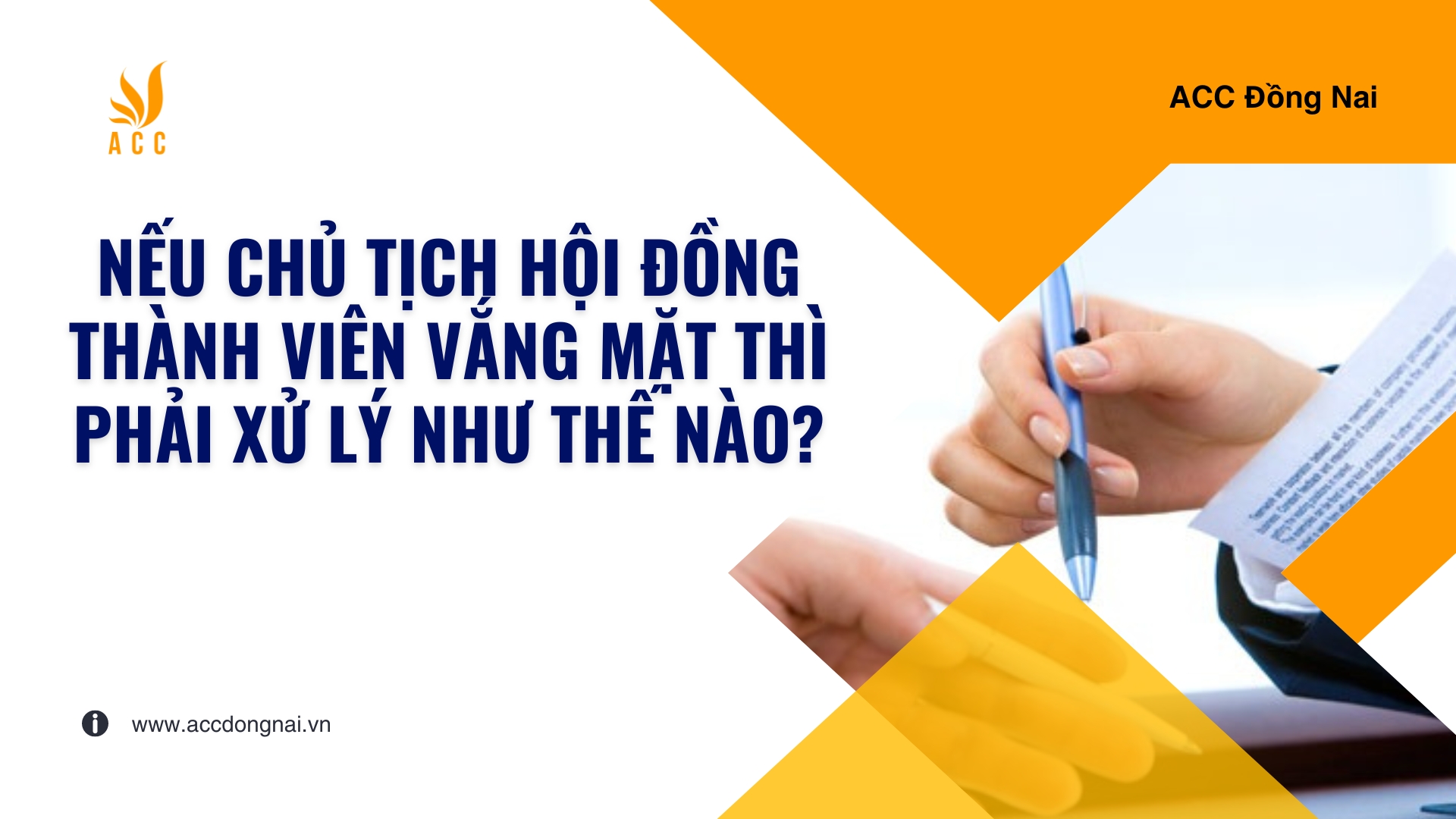 Nếu chủ tịch hội đồng thành viên vắng mặt thì phải xử lý như thế nào