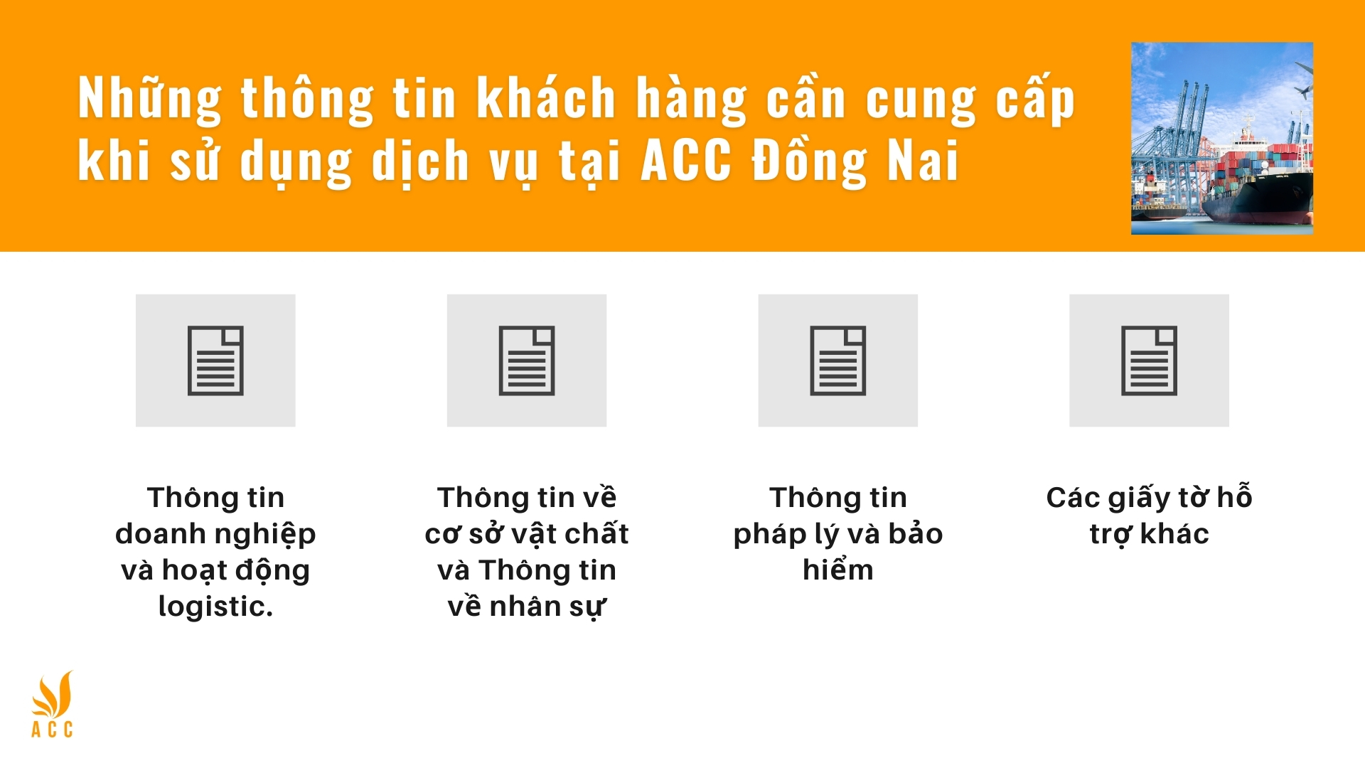 Những thông tin cần cung cấp khi sử dụng dịch vụ tại ACC Đồng Nai