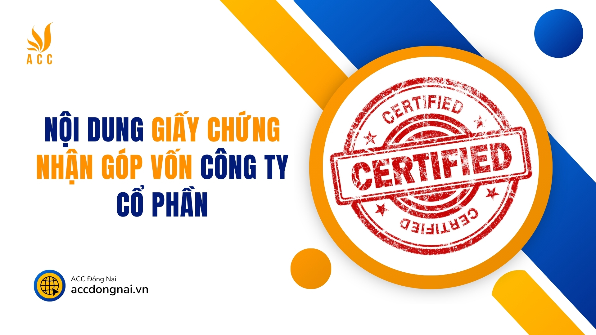 Nội dung giấy chứng nhận góp vốn công ty cổ phần