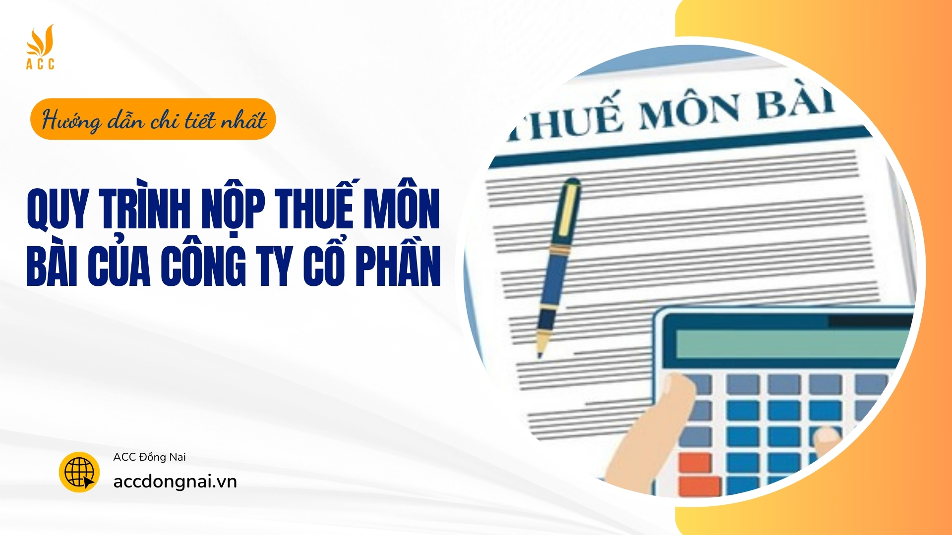 Quy trình nộp thuế môn bài của công ty cổ phần