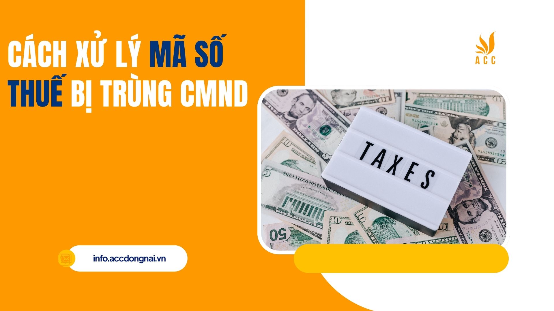 Cách xử lý mã số thuế bị trùng CMND