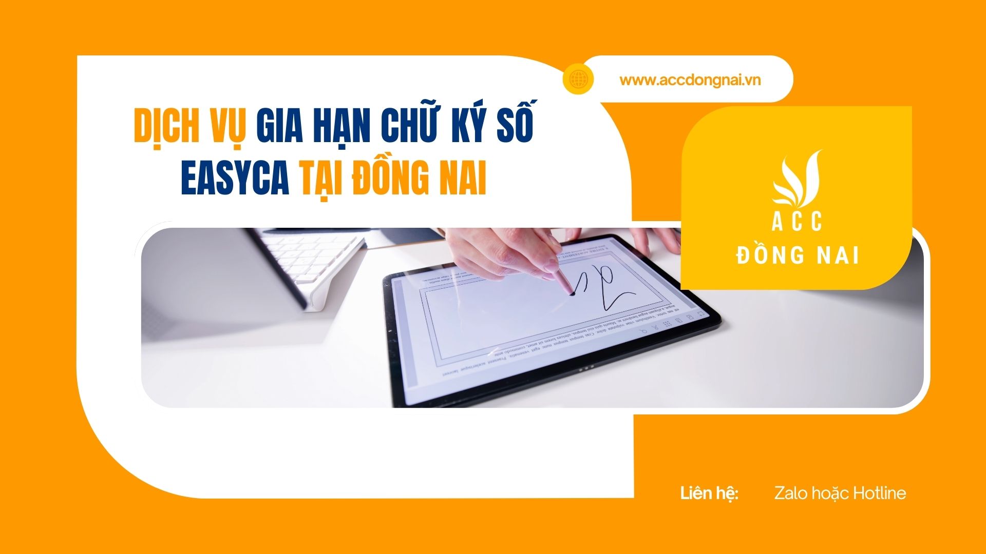 Dịch vụ gia hạn chữ ký số EasyCA tại Đồng Nai