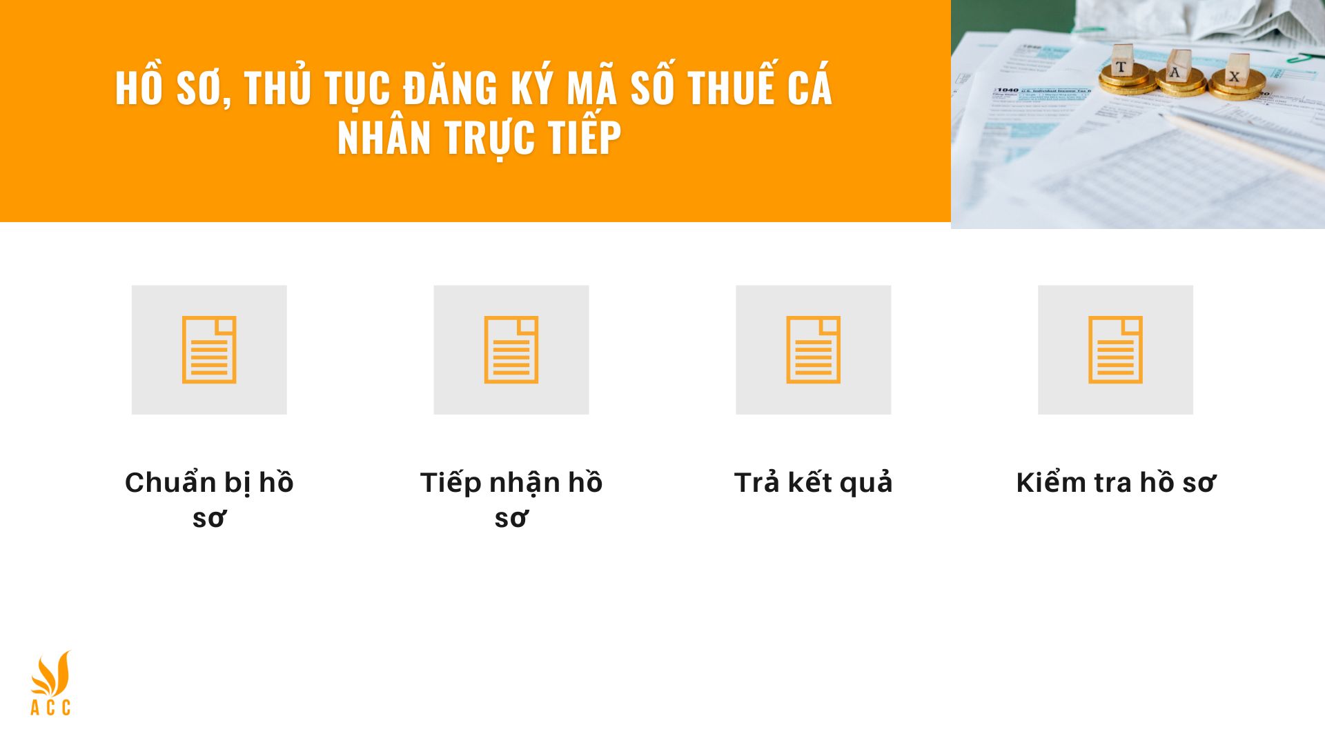 Hồ sơ, thủ tục đăng ký mã số thuế cá nhân trực tiếp