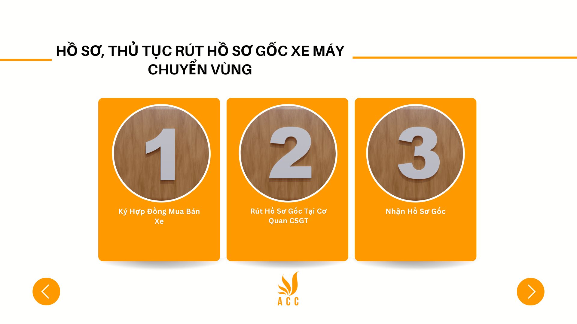 Hồ sơ, thủ tục rút hồ sơ gốc xe máy chuyển vùng