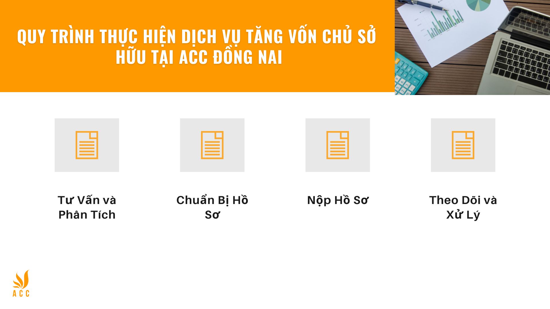 Quy trình thực hiện dịch vụ Tăng vốn chủ sở hữu tại ACC Đồng Nai