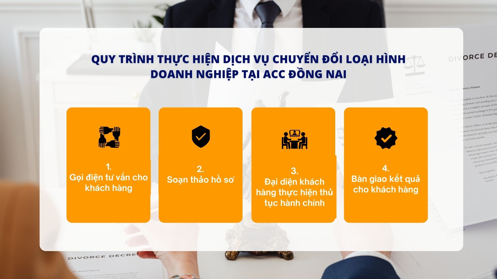 Quy trình thực hiện dịch vụ chuyển đổi loại hình doanh nghiệp tại ACC Đồng Nai