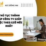 Thủ tục thành lập công ty giúp việc theo giờ mới nhất