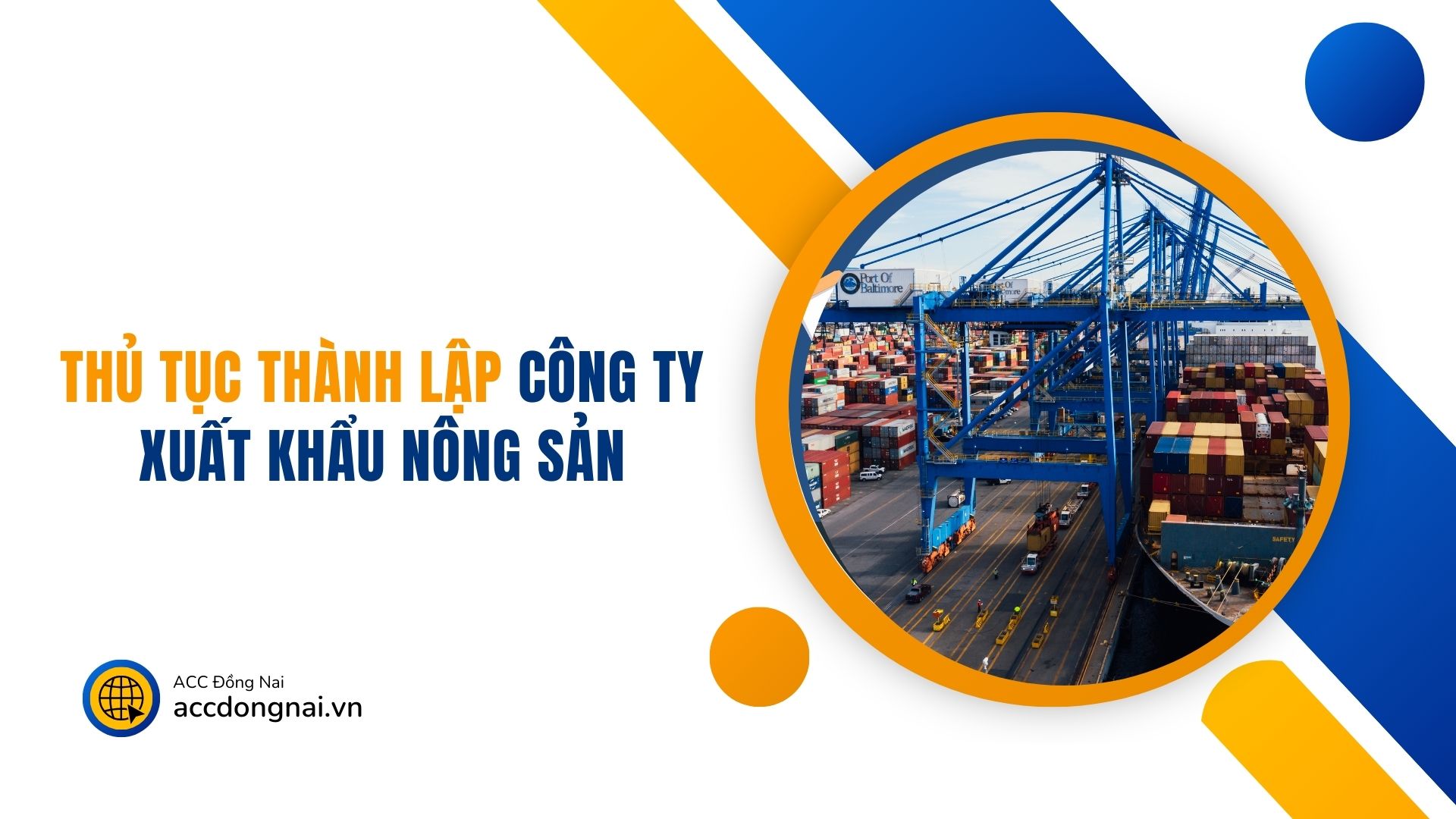 Thủ tục thành lập công ty xuất khẩu nông sản