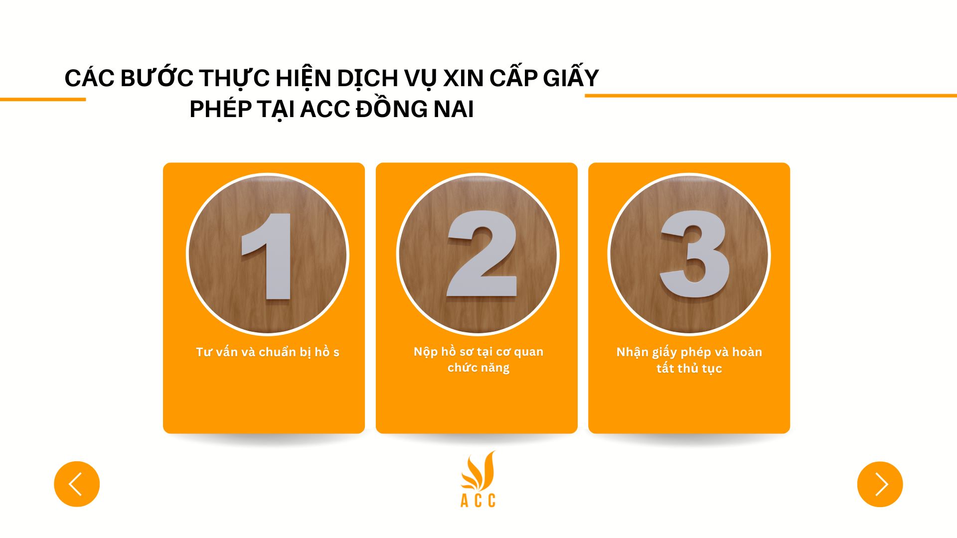 Các bước thực hiện dịch vụ xin cấp giấy phép tại ACC Đồng Nai