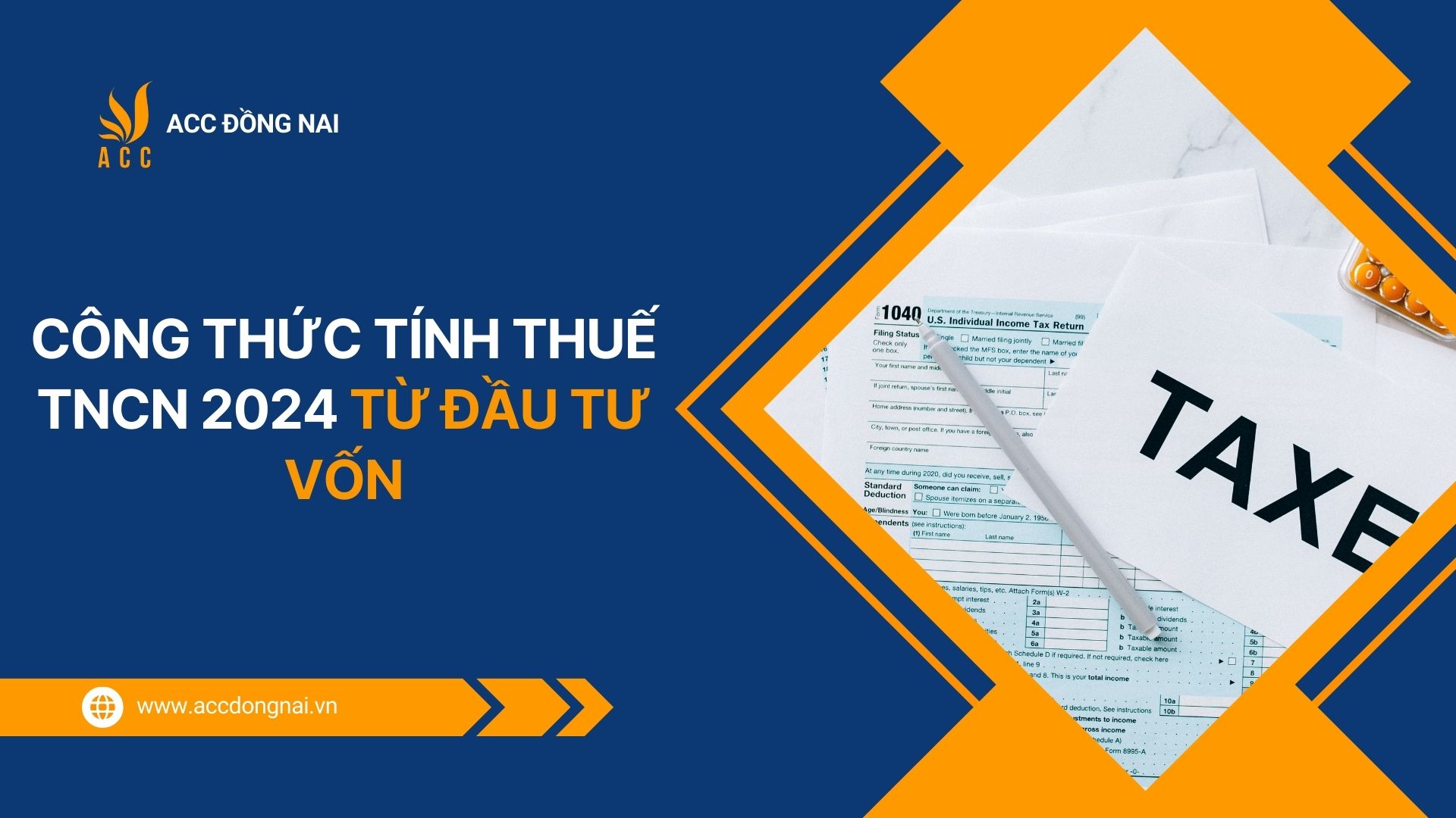 Công thức tính thuế TNCN 2024 từ đầu tư vốn