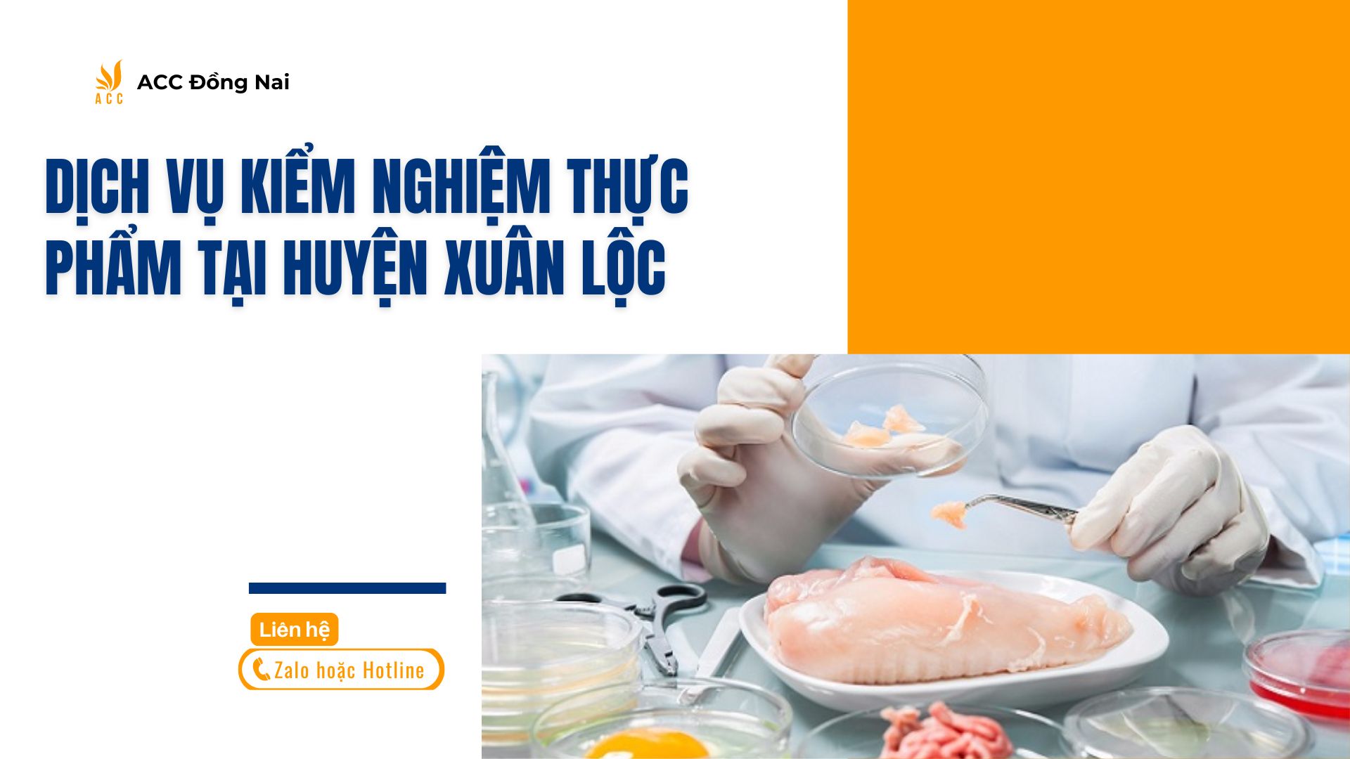 Dịch vụ kiểm nghiệm thực phẩm tại Huyện Xuân Lộc