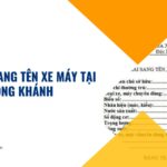 Dịch vụ sang tên xe máy tại Long Khánh