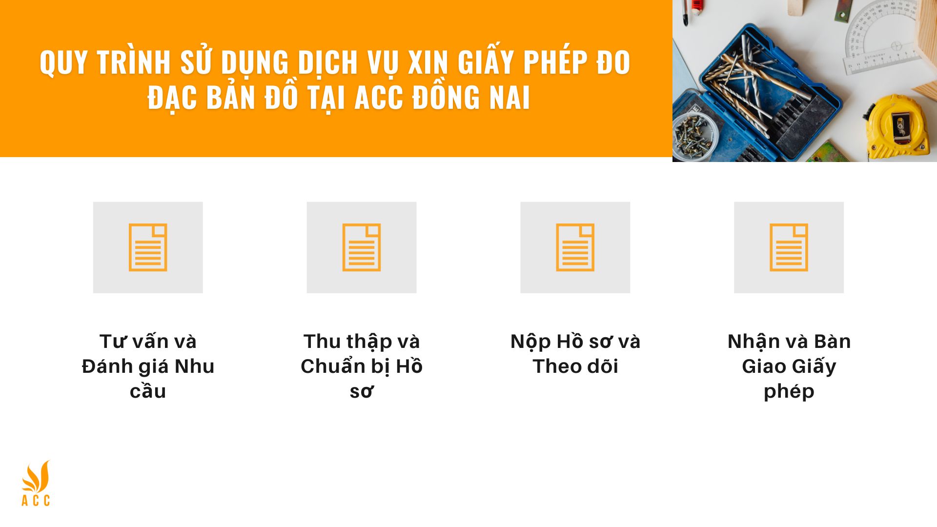 Quy trình sử dụng dịch vụ xin giấy phép đo đạc bản đồ tại ACC Đồng Nai