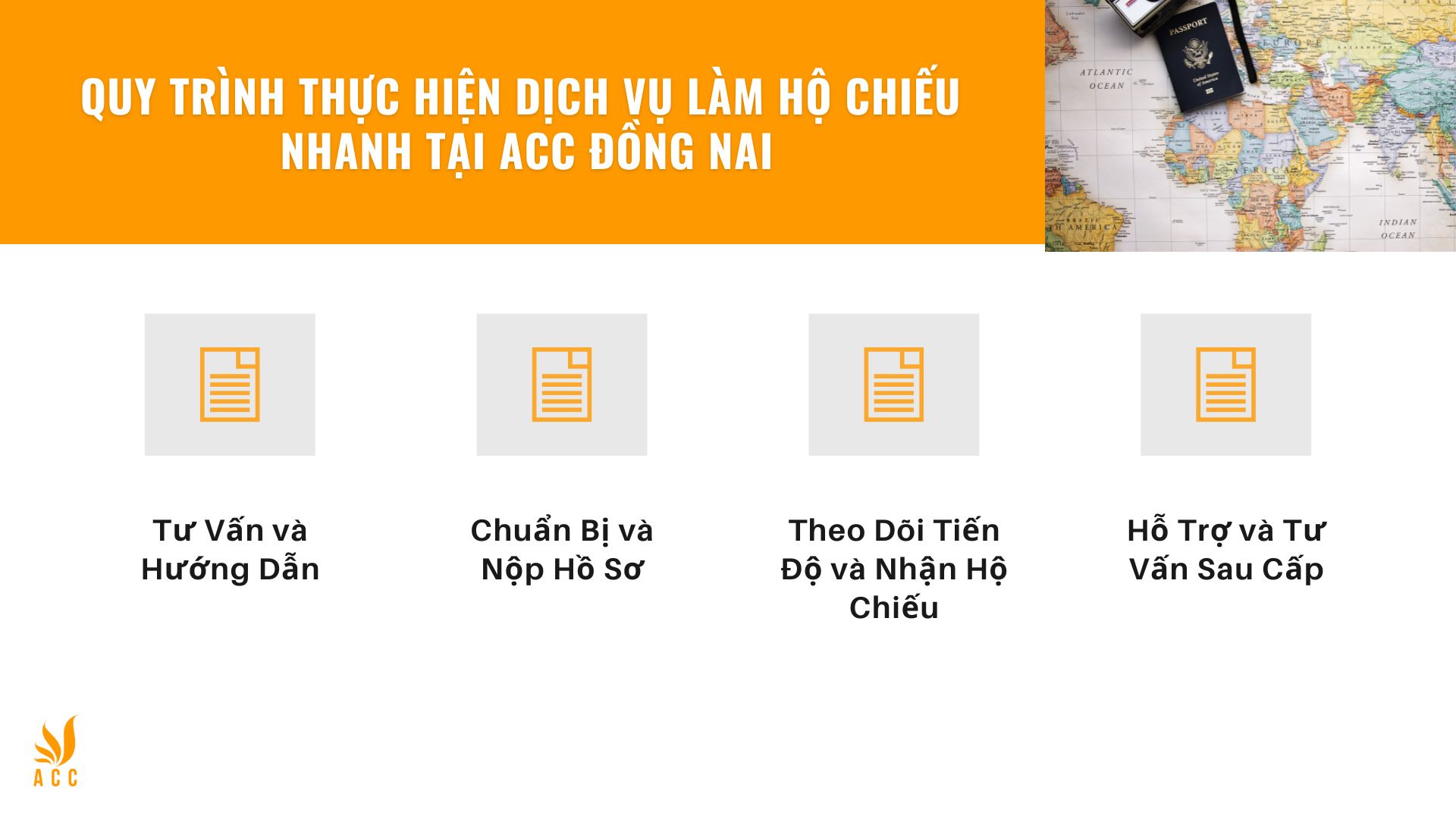 Quy trình thực hiện dịch vụ làm hộ chiếu nhanh tại ACC Đồng Nai