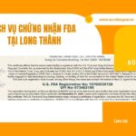 Dịch vụ chứng nhận FDA tại Long Thành