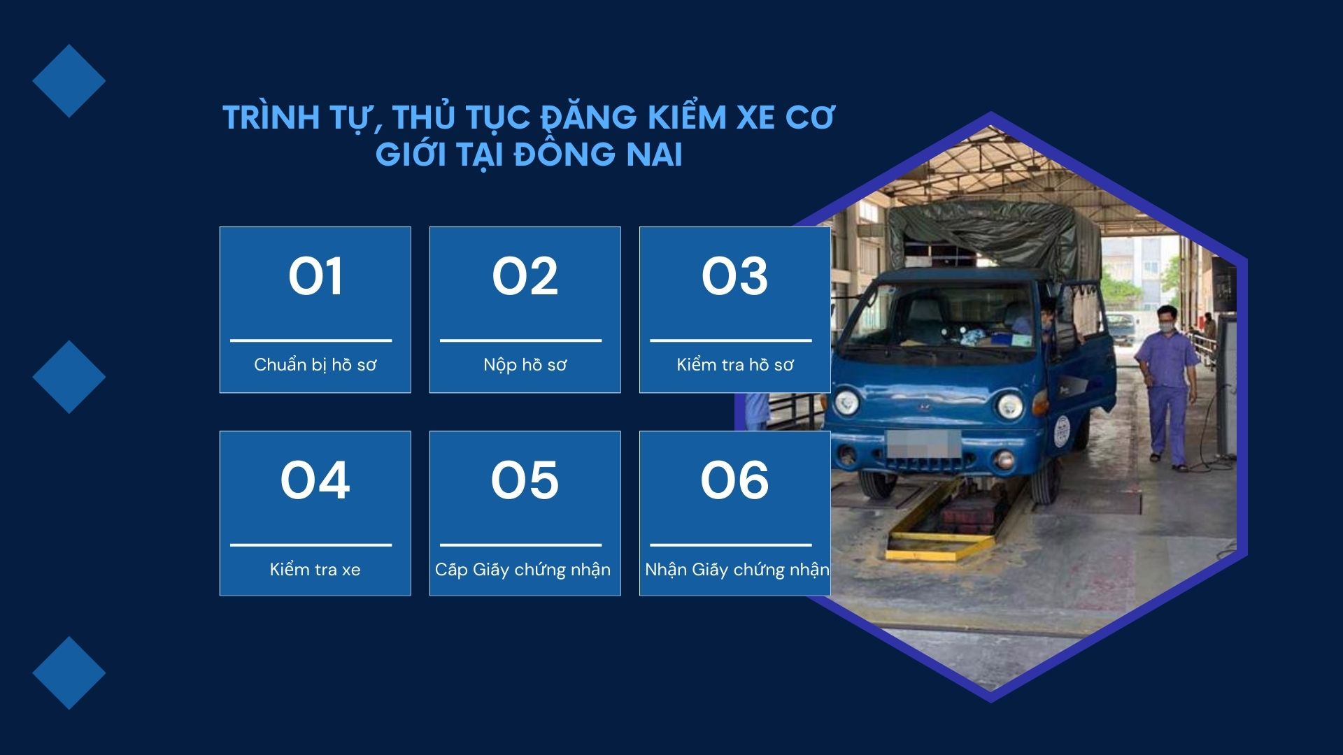 Trình tự, thủ tục đăng kiểm xe cơ giới tại Đồng Nai