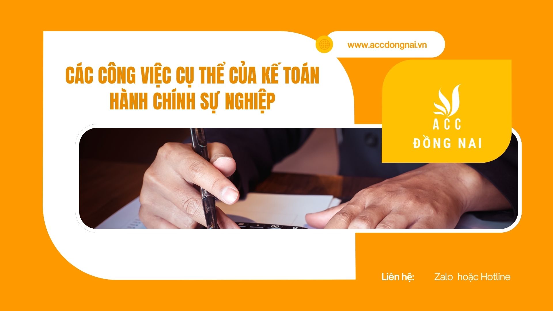 Các công việc cụ thể của kế toán hành chính sự nghiệp